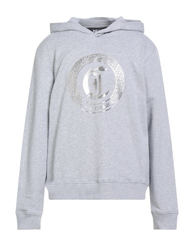 Just Cavalli Man Sweatshirt Light Grey Size 3xl Cotton In Gray