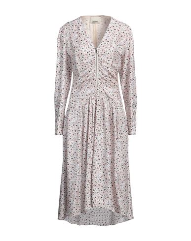 Isabel Marant Woman Midi Dress Cream Size 10 Viscose, Silk