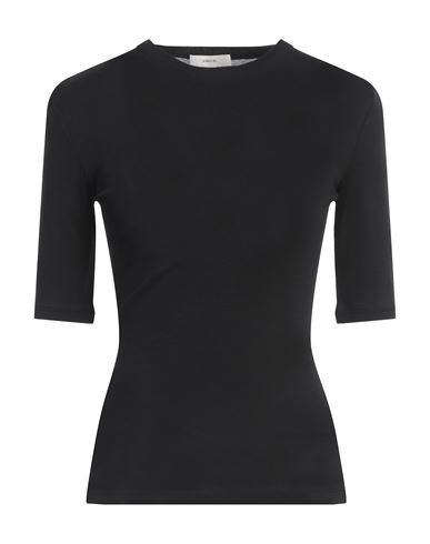 Vince . Woman T-shirt Black Size L Pima Cotton