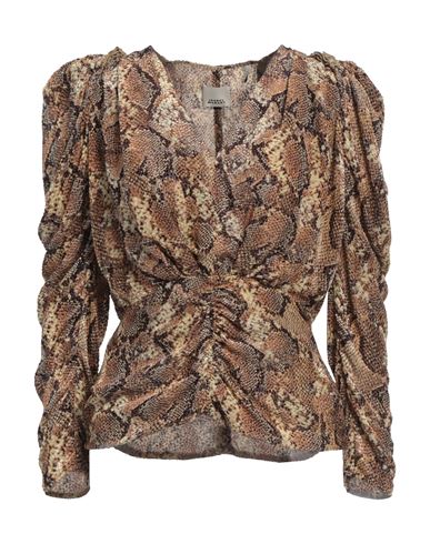 Isabel Marant Woman Top Camel Size 6 Silk, Viscose