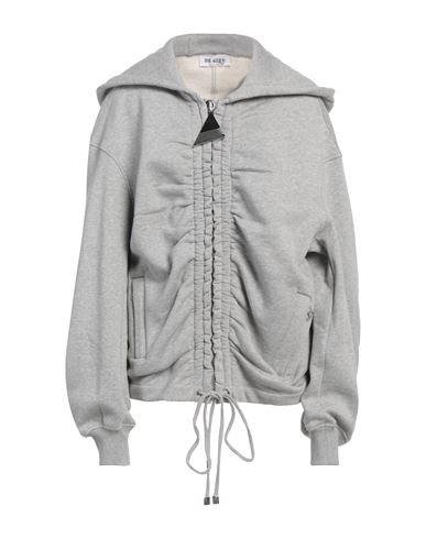 Attico The  Woman Sweatshirt Grey Size 2 Cotton, Elastane