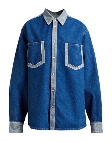 Marni Woman Denim Shirt Blue Size 4 Cotton