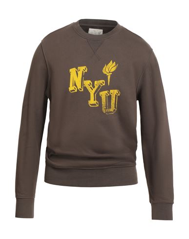 Bl'ker Man Sweatshirt Dark Brown Size Xl Cotton In Brown