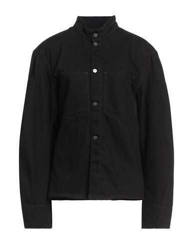 Lemaire Woman Denim Shirt Black Size 10 Cotton