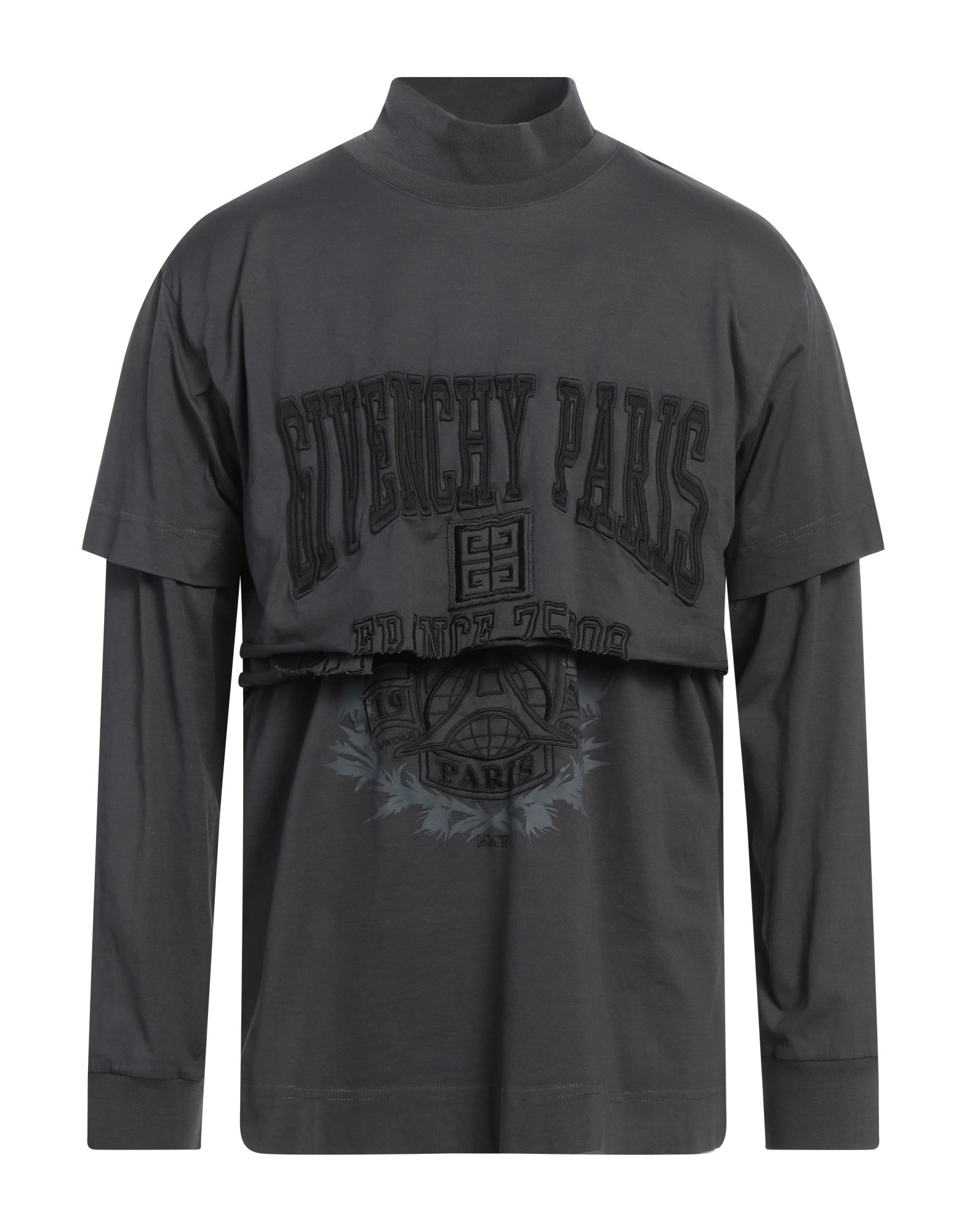ジバンシィ リバースブラックコットンスリムTシャツ SS25 中古・古着通販】GIVENCHY (ジバンシィ) ロゴTシャツ ブラック