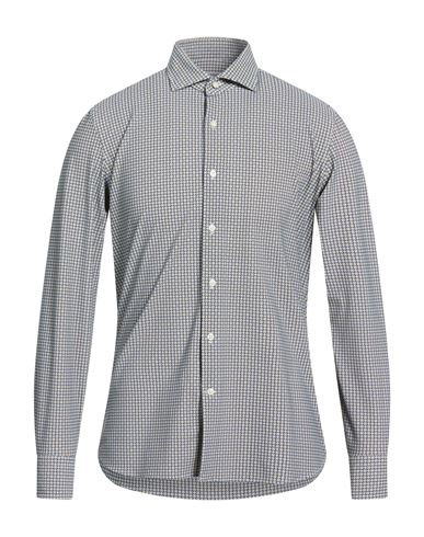 Ghirardelli Next Man Shirt Blue Size 17 ½ Polyamide, Elastane In Gray