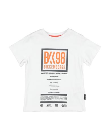 Bikkembergs Toddler Boy T-shirt White Size 4 Cotton