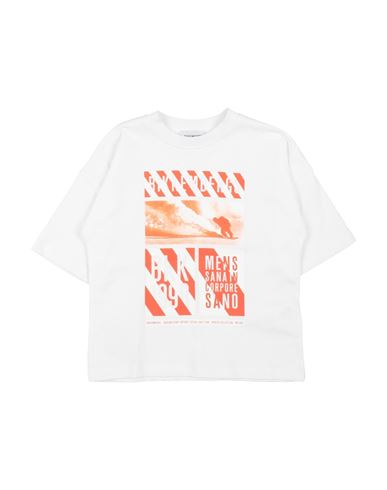 Bikkembergs Toddler Boy T-shirt White Size 5 Cotton