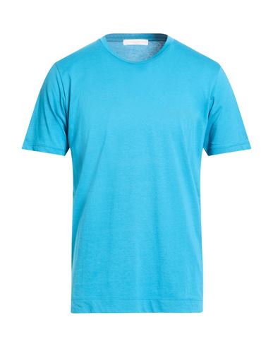 Daniele Fiesoli Man T-shirt Azure Size Xxl Cotton In Blue