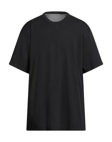 Y-3 Man T-shirt Black Size Xs Cotton, Polyester In Black