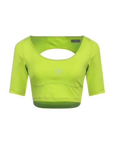 ADIDAS BY STELLA MCCARTNEY ADIDAS BY STELLA MCCARTNEY WOMAN TOP LIME GREEN SIZE 16 RECYCLED POLYESTER, ELASTANE 
