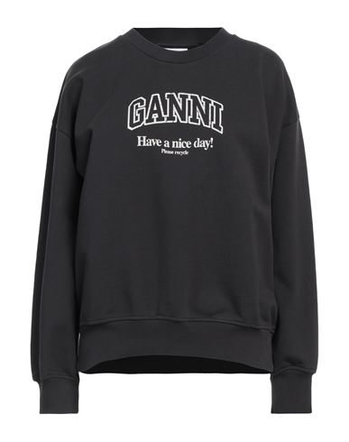 Ganni Cotton Crew-neck Sweatshirt
