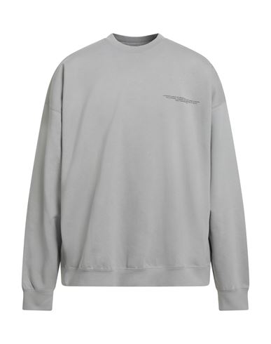 Y-3 Man Sweatshirt Grey Size S Cotton, Recycled Polyester