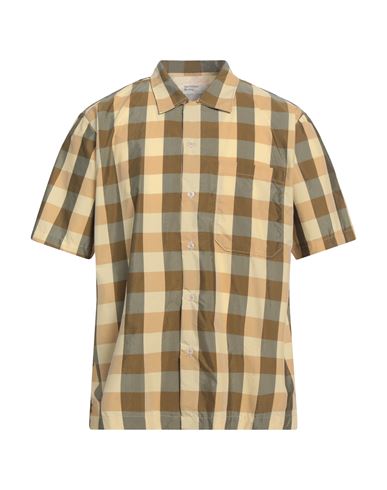 Universal Works Man Shirt Pastel Yellow Size L Cotton, Polyester