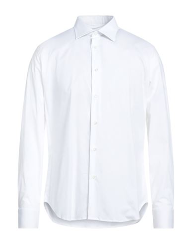 Agho Man Shirt White Size 17 ½ Cotton, Elastane
