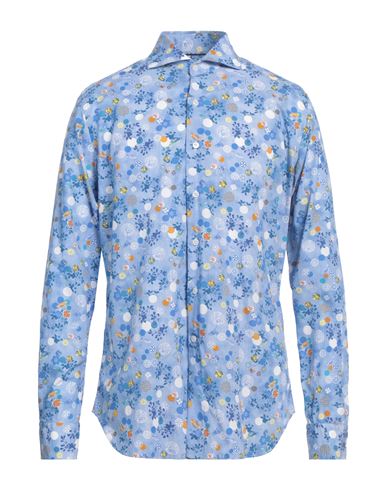 Orian Man Shirt Azure Size 16 ½ Cotton