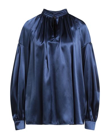 Brian Dales Woman Top Midnight Blue Size 10 Polyester, Elastane In Blue