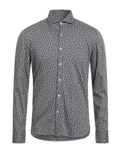 Ghirardelli Man Shirt Grey Size 16 Cotton