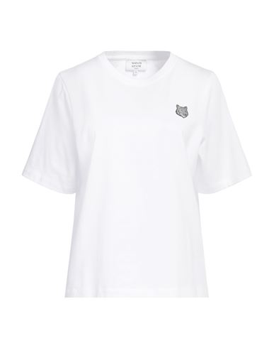 Maison Kitsuné Woman T-shirt White Size S Cotton In White