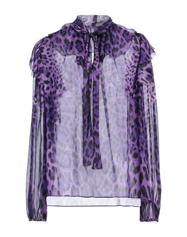 Dolce & Gabbana Woman Top Purple Size 8 Silk