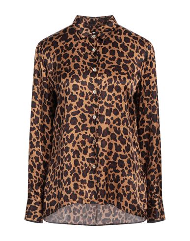 Robert Friedman Woman Shirt Camel Size L Viscose, Silk
