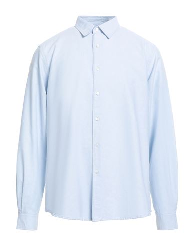 Aspesi Shirts Man Shirt Sky Blue Size 17 Cotton In Blue