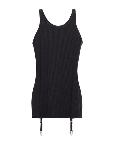Shop Lemaire Woman Tank Top Black Size L Wool
