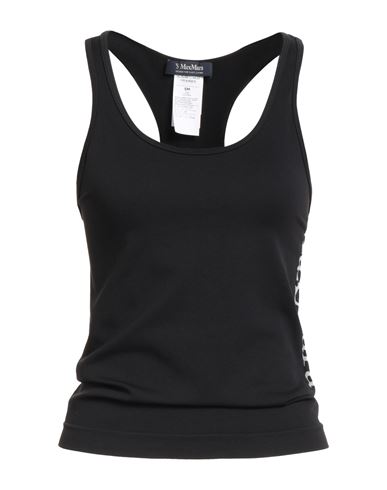 's Max Mara Woman Tank Top Black Size M/l Polyamide, Elastane