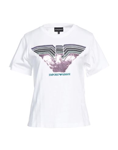 Emporio Armani Woman T-shirt White Size M Cotton