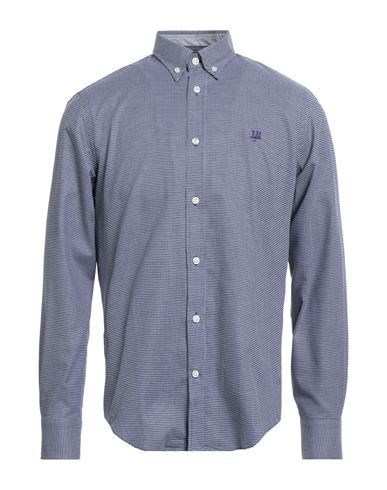 Harmont & Blaine Jeans Man Shirt Midnight Blue Size 3xl Cotton