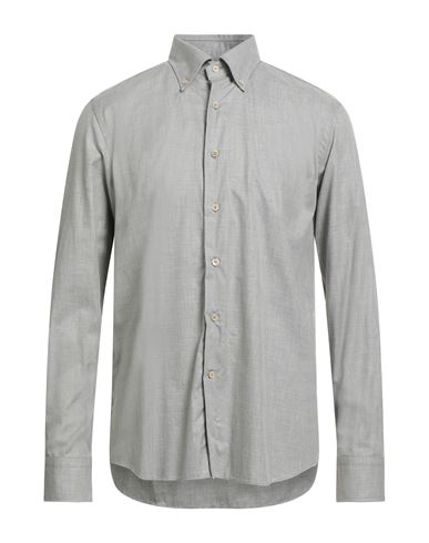 Alessandro Gherardi Man Shirt Grey Size 17 Cotton