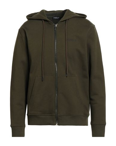 Dondup Man Sweatshirt Military Green Size L Cotton
