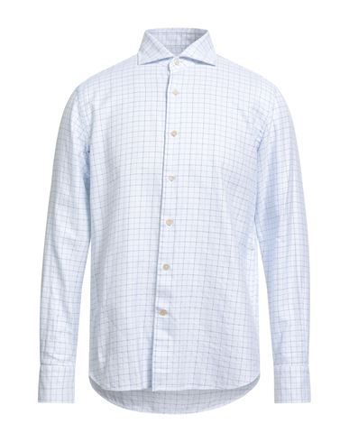 Alessandro Gherardi Man Shirt Sky Blue Size 16 Cotton