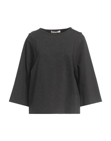 Liviana Conti Woman T-shirt Charcoal Size 6 Viscose, Polyamide, Elastane