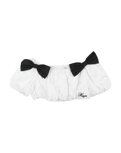Msgm Toddler Girl Top White Size 6 Cotton In White