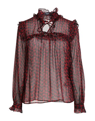 Emme By Marella Woman Top Red Size 8 Polyester In Animal Print
