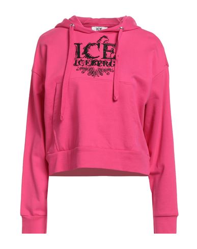 Ice Iceberg Woman Sweatshirt Fuchsia Size Xl Cotton In Pink