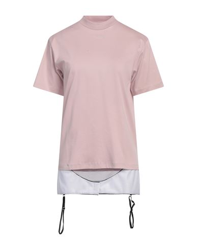 Off-white Solid Color Lingerie T-shirt With Contrasting Detail