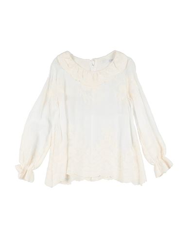 Cucù Lab Toddler Girl Top Ivory Size 4 Cotton, Viscose
