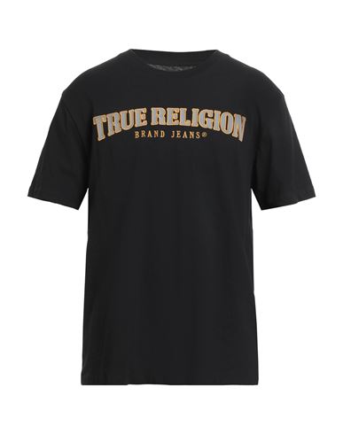 TRUE RELIGION TRUE RELIGION MAN T-SHIRT BLACK SIZE L COTTON