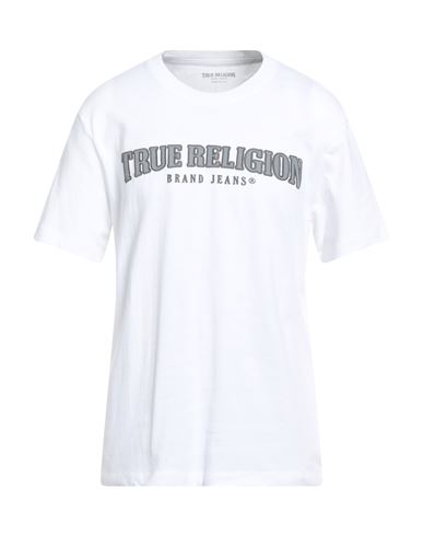 True Religion Man T-shirt White Size L Cotton