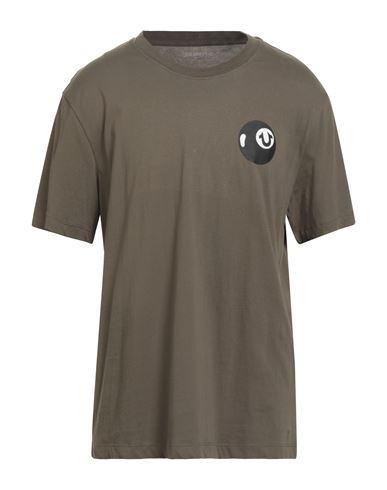 True Religion Man T-shirt Military Green Size L Cotton