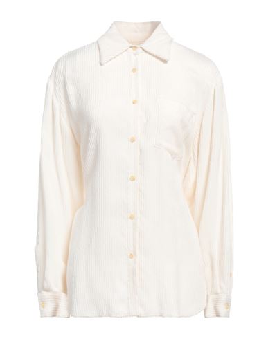 ALYSI ALYSI CRÈME WOMAN SHIRT OFF WHITE SIZE 6 VISCOSE 
