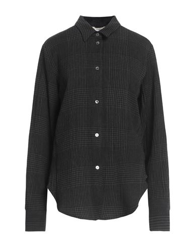 BARENA VENEZIA BARENA WOMAN SHIRT BLACK SIZE 10 VISCOSE, VIRGIN WOOL, POLYAMIDE, ELASTANE 