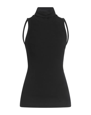 ALYSI ALYSI WOMAN TOP BLACK SIZE 6 VIRGIN WOOL 