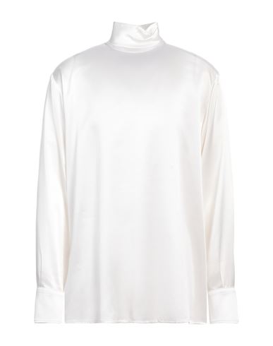 Dolce & Gabbana Dolce&gabbana White Silk Turtleneck