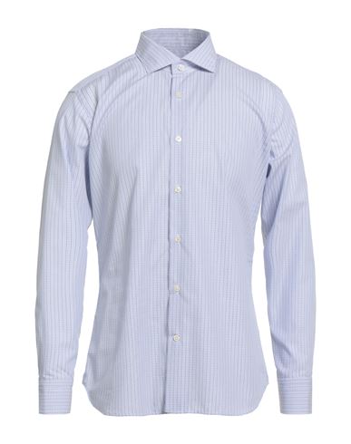 Caliban Man Shirt Sky Blue Size 16 Cotton