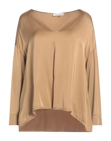 Manila Grace Woman Top Camel Size 8 Viscose