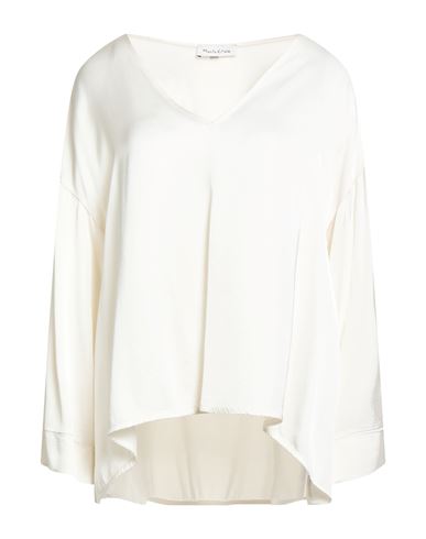 Manila Grace Woman Top Ivory Size 8 Viscose In White