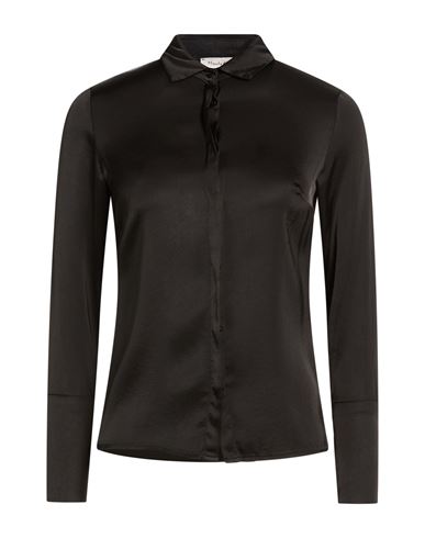 Manila Grace Woman Shirt Black Size 10 Viscose, Elastane In Black